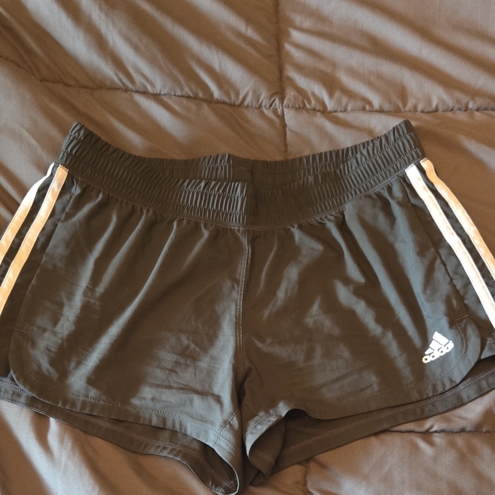 Adidas Women's Charcoal Gray Athletic Shorts Small